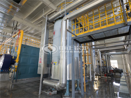 中正鍋爐為正陽魯花花生油提供立式導熱油鍋爐