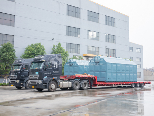 準備發(fā)往越南的中正SZL系列燃煤蒸汽鍋爐